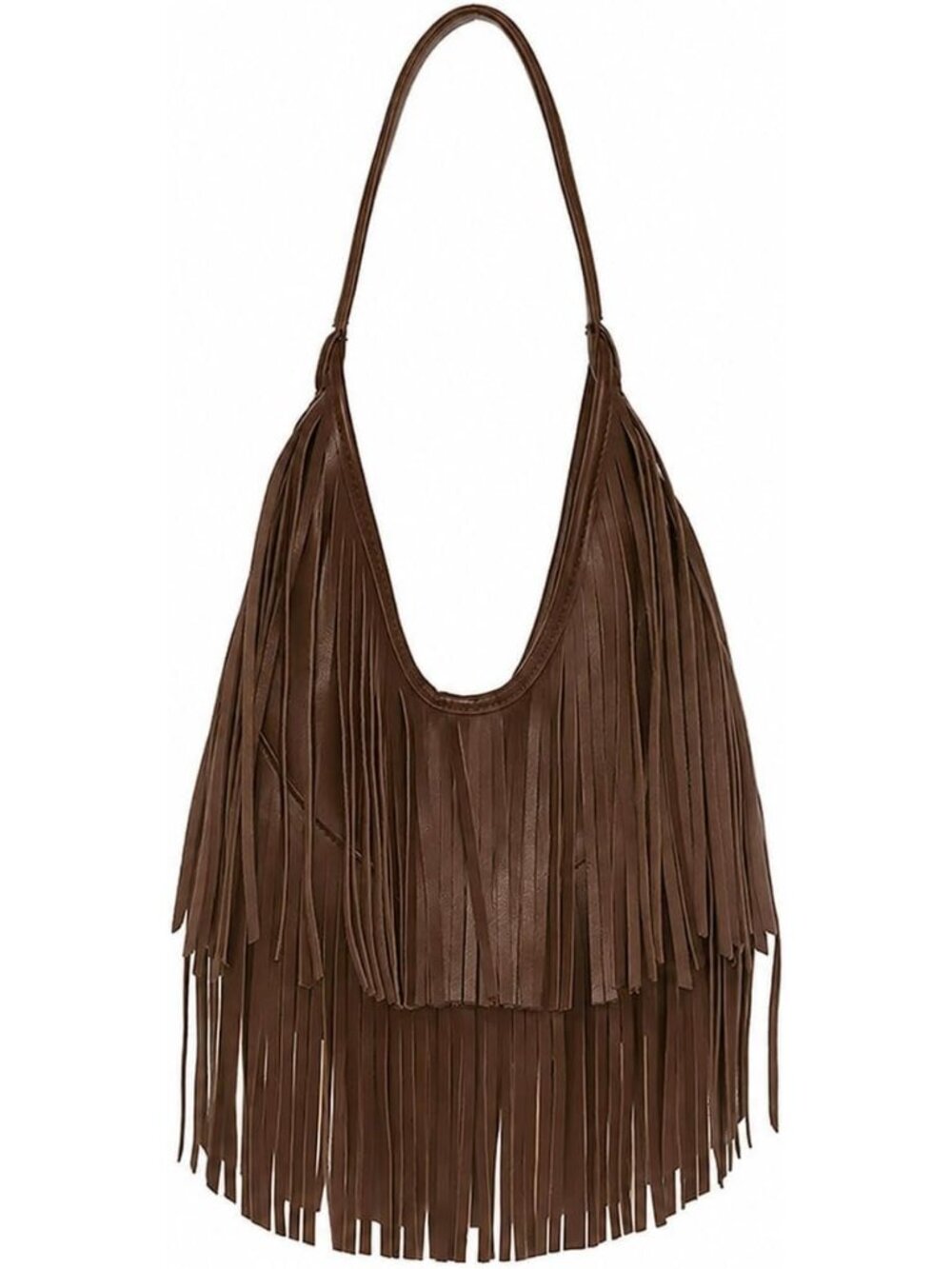 Black Fringe Purse for Women, Western Cowboy Fringe Bag Hippie Shoulder Bag - Picture 1 of 6